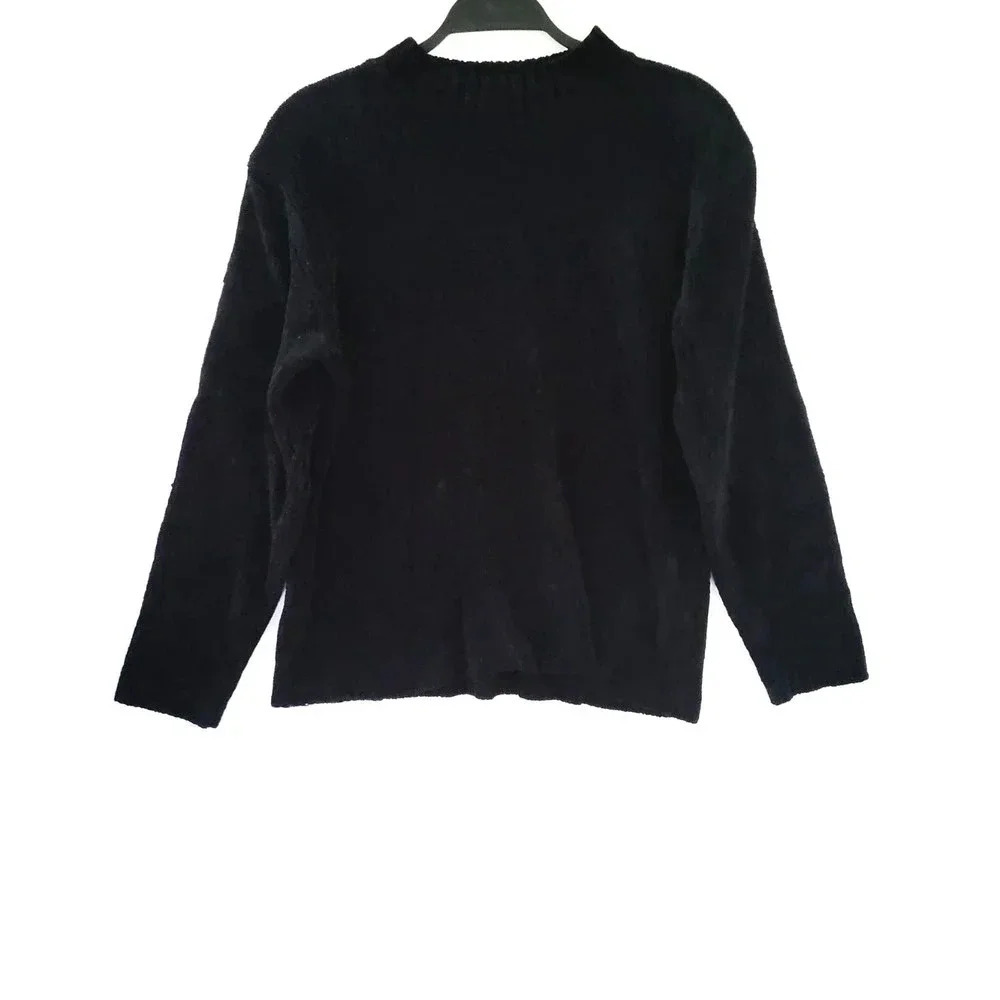 Sag Harbor Black Knit Sweater